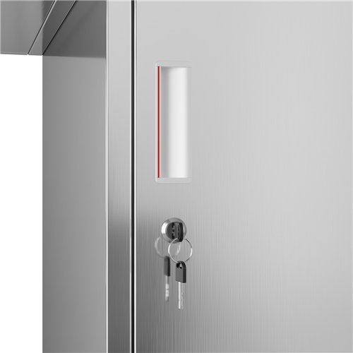 Commercial Stainless Steel Office Table 1400×700 mm | Stalwart DA-SARTTB2D3W