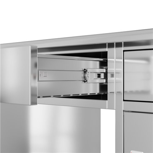 Commercial Stainless Steel Office Table 1400×700 mm | Stalwart DA-SARTTB2D3W