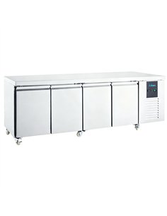 608 Ltr 4 Door Stainless Steel Freezer Counter With Flat Top | Stalwart DA-NORCOLD876