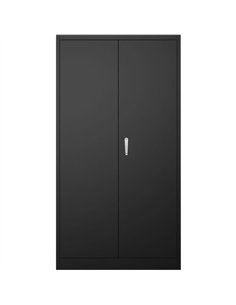 Steel Storage Cabinet with Adjustable Shelves, 800x400x1800mm  | Stalwart DA-FCA19BLACK