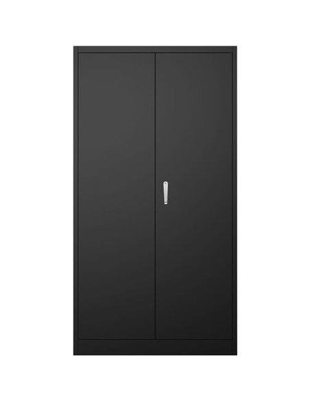 Steel Storage Cabinet with Adjustable Shelves, 800x400x1800mm  | Stalwart DA-FCA19BLACK