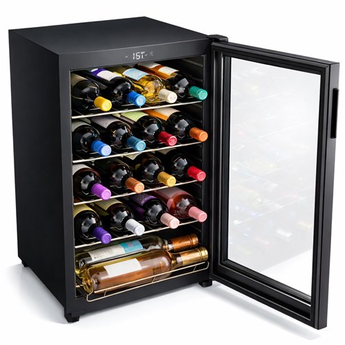 Wine Cooler 58L – 20 Bottle Capacity, Electronic Temperature Control | Stalwart DA-WW54EI 