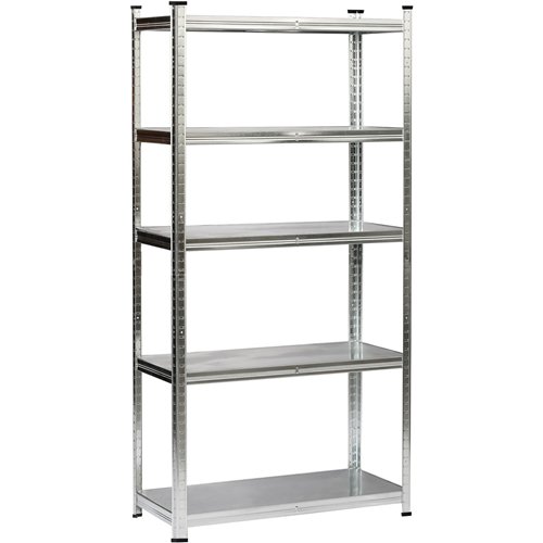 Galvanized Steel Shelving Unit 5‑Tier 500kg Capacity (100kg per shelf) 900x400x1800mm | Stalwart DA-KFT20C5L