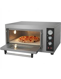 Commercial Pizza Oven Electric 1 Chamber 500×500mm 500°C Mechanical Controls 4.2kW 230V Stainless Steel | Stalwart DA-PS551 2