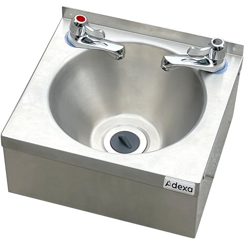 Wall Mounted Round Hand Wash Basin Stainless Steel 300x300x160mm | Stalwart DA-YLHW30