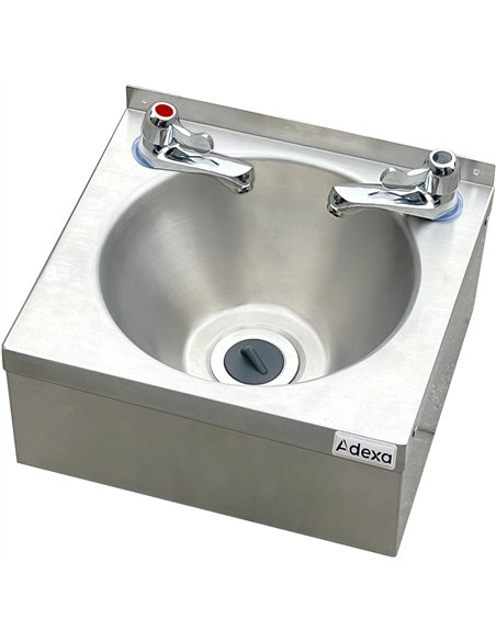 Wall Mounted Round Hand Wash Basin Stainless Steel 300x300x160mm | Stalwart DA-YLHW30