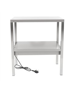 Commercial Double Tier Heated Gantry with Heat Bridge 600×335×700mm  | Stalwart DA-WHESP603470