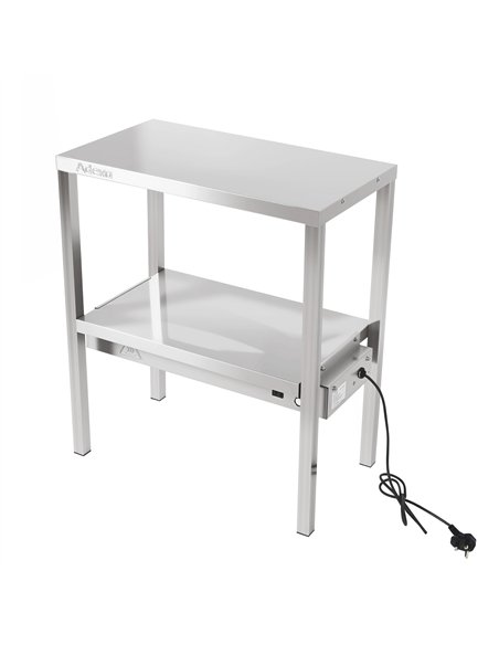 Commercial Double Tier Heated Gantry with Heat Bridge 600×335×700mm  | Stalwart DA-WHESP603470