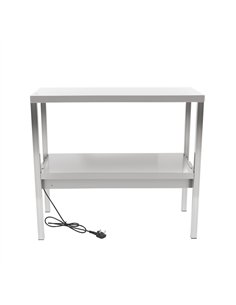 Commercial Double Tier Heated Gantry with Heat Bridge 900×335×700mm  | Stalwart DA-WHESP903470