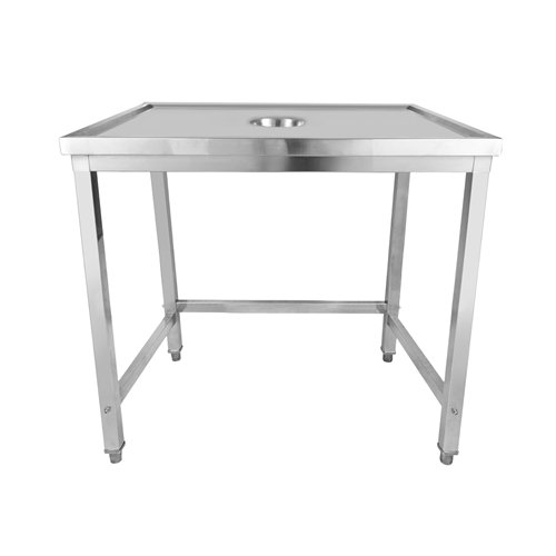 Professional Waste Disposal Table Stainless Steel 4 Side Up Marine Edge 1000x600x900mm | Stalwart DA-WHDW10060