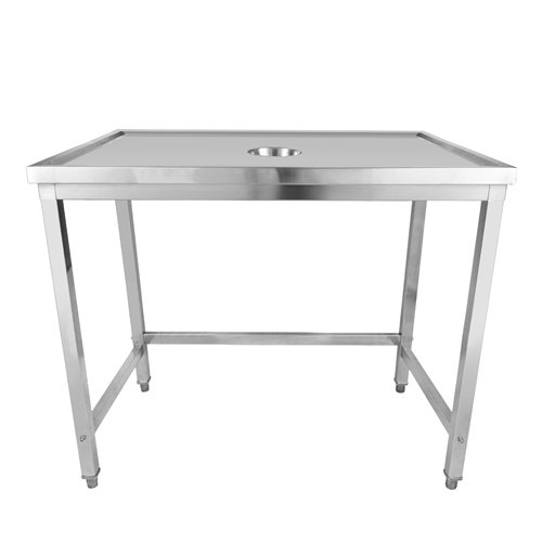 Professional Waste Disposal Table Stainless Steel 4 Side Up Marine Edge 2000x600x900mm | Stalwart DA-WHDW20060