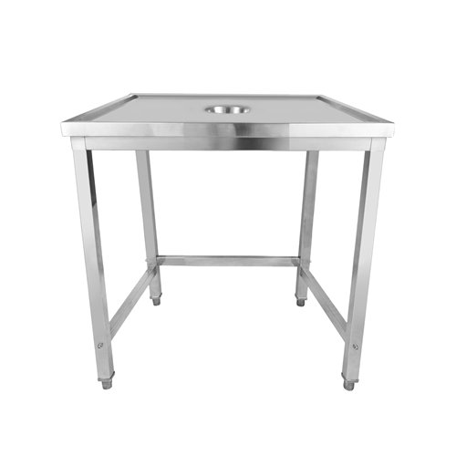Professional Waste Disposal Table Stainless Steel 4 Side Up Marine Edge 800x600x900mm | Stalwart DA-WHDW8060