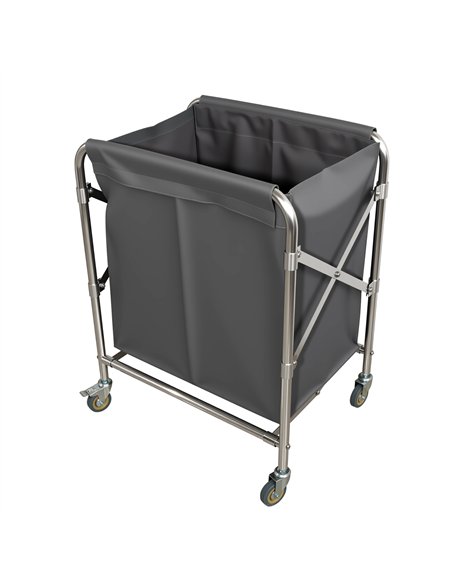 Commercial Stainless Steel Foldable Laundry Trolley – 895×660×860mm| Stalwart DA-H080A