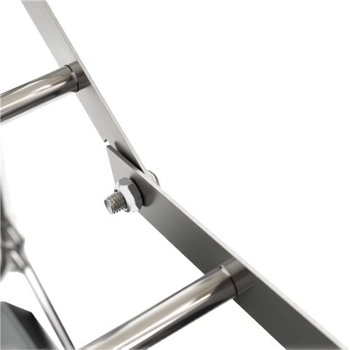 Commercial Stainless Steel Foldable Laundry Trolley with 2 Bags – 895 × 660 × 860 mm| Stalwart DA-H080B