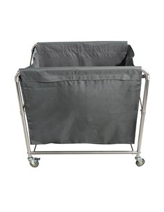 Commercial Stainless Steel Foldable Laundry Trolley – 660×495×860mm| Stalwart DA-H080C
