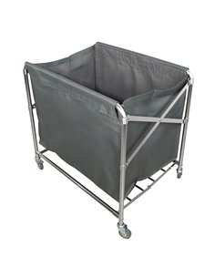 Commercial Stainless Steel Foldable Laundry Trolley – 660×495×860mm| Stalwart DA-H080C 2