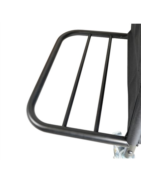 Commercial Stainless Steel Laundry Trolley with Shelves –  1110×490×1125mm Black| Stalwart DA-LT01B