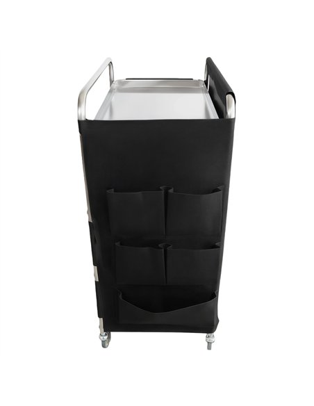 Commercial Stainless Steel Laundry Trolley with Shelves –  1110×490×1125mm Silver| Stalwart DA-LT01S