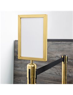 A4 Gold Sign Holder 210×297 mm | Stalwart DA-A009G 2