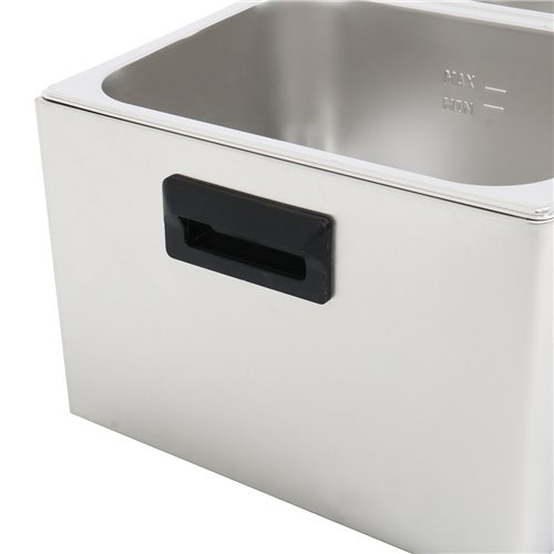 Commercial Hot dog / Sausage Warmer with Hinged Covers  2 x 8 litres | Stalwart DA-XDESW8D 