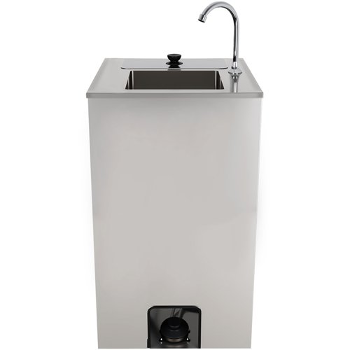 Foot Operated 20L Electric Mobile Wash Hand Basin 555×505×860 mm | Stalwart DA-WHFEA5550