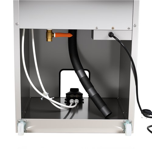 Foot Operated 20L Electric Mobile Wash Hand Basin 555×505×860 mm | Stalwart DA-WHFEA5550