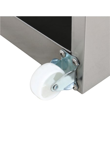 Foot Operated 20L Electric Mobile Wash Hand Basin 555×505×860 mm | Stalwart DA-WHFEA5550