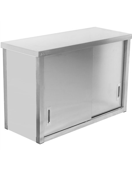 Stainless Steel Wall Cabinet with Sliding Door 1000x400x800mm | Stalwart DA-SWCH100402DR