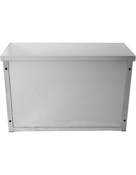 Stainless Steel Wall Cabinet with Sliding Door 1500x400x800mm | Stalwart DA-SWCH150402DR