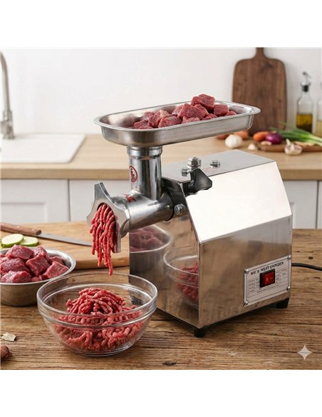 Commercial Electric Meat Grinder/Mincer Stainless Steel 310×180×340mm | Stalwart DA-MK8