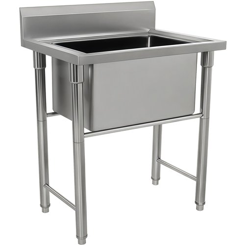 Commercial Stainless Steel Pet Grooming Bath Tub 800×600×900mm with Drainer Set | Stalwart DA-PDBS60080