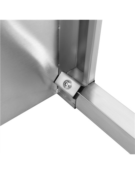 Stainless Steel Pet Grooming Bath Tub 850×480×1220mm with 3‑Side Backsplash | Stalwart DA-PDBSL48085