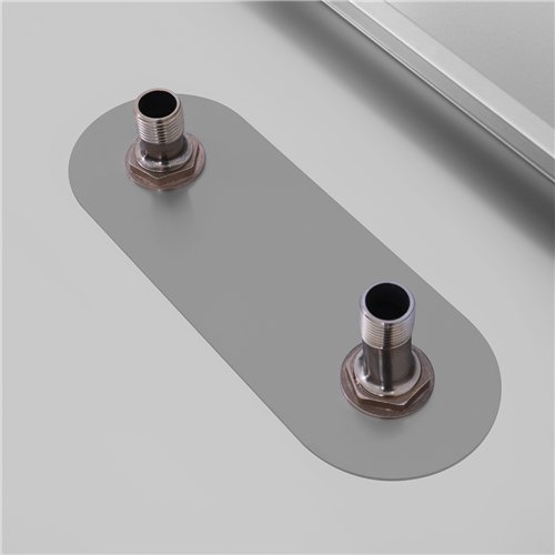 Stainless Steel Pet Grooming Bath Tub 850×480×1220mm with 3‑Side Backsplash | Stalwart DA-PDBSL48085