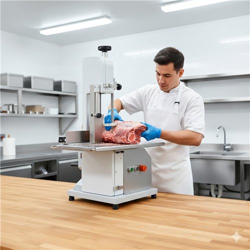 Commercial Electric Bone Saw Machine Meat &amp Bone Cutter 540×480×880mm | Stalwart DA-SL210