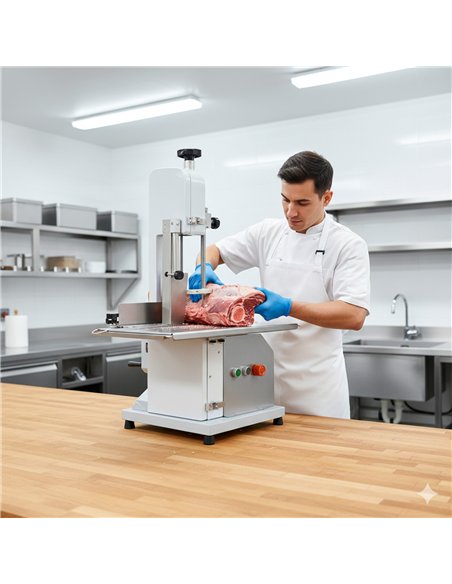 Commercial Electric Bone Saw Machine Meat &amp Bone Cutter 540×480×880mm | Stalwart DA-SL210