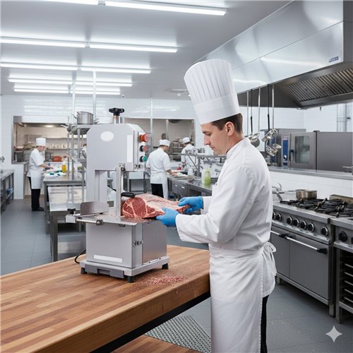 Commercial Electric Bone Saw Machine Meat &amp Bone Cutter 555×450×885mm | Stalwart DA-SW210