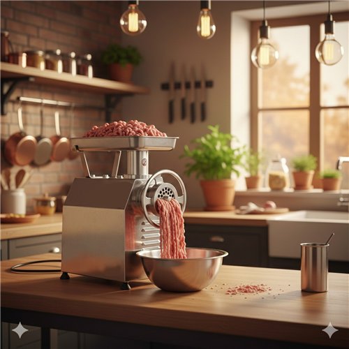 Commercial Electric Meat Grinder/Mincer Stainless Steel 440×250×480mm | Stalwart DA-YW22