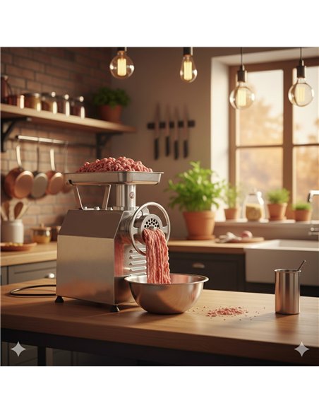 Commercial Electric Meat Grinder/Mincer Stainless Steel 440×250×480mm | Stalwart DA-YW22