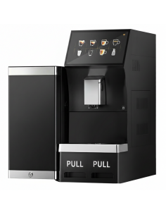 Commercial Bean to Cup Coffee Machine Digital Touch Panel 1.4kw + Milk Fridge + Frother