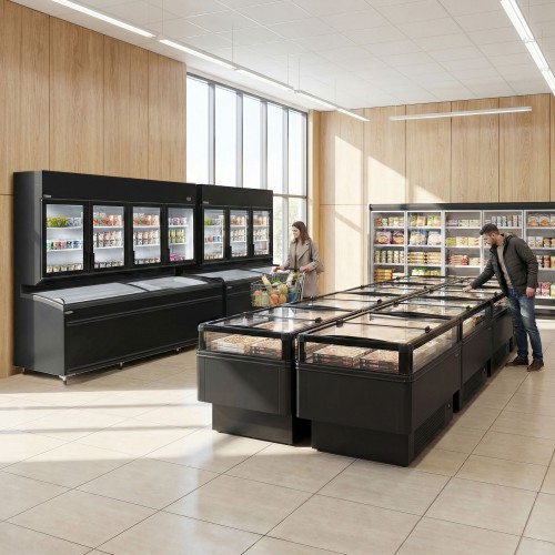 3 Door wall-mounted Refrigerated and...