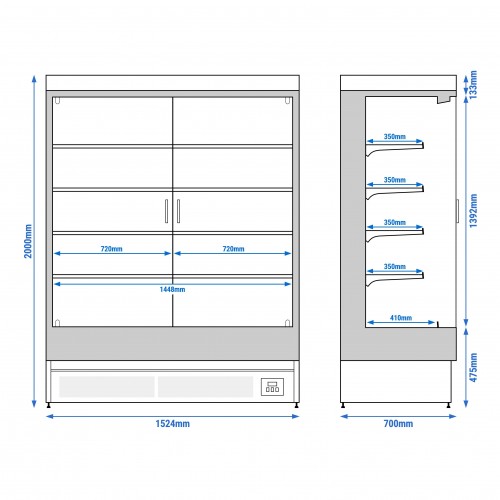 Commercial Display Refrigerator Multi...