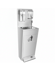 Stalwart Hand Wash Sanitising Station, Soap Dispenser & Paper Holder, disinfection station.