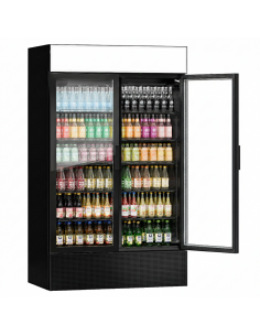6Mtr Long Commercial Display Food and Beverage Fridges - Frameless 10 Doors - 6000Ltr Black. Supermarkets, Convenience Shop 2