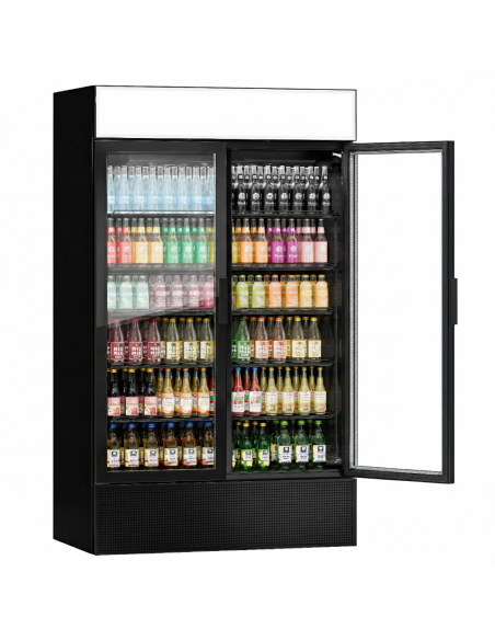 6Mtr Long Commercial Display Food and Beverage Fridges - Frameless 10 Doors - 6000Ltr Black. Supermarkets, Convenience Shop