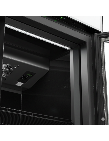 6Mtr Long Commercial Display Food and Beverage Fridges - Frameless 10 Doors - 6000Ltr Black. Supermarkets, Convenience Shop