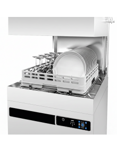 Premium Passthrough Commercial Dishwasher + Drain Pump 500 x 500 Basket – High-Capacity, Touchscreen 9.6kw 2