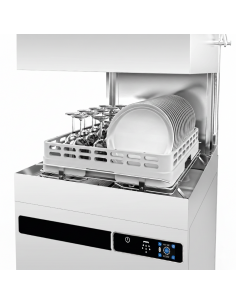 Premium Passthrough Commercial Dishwasher + Drain Pump 500 x 500 Basket – High-Capacity, Touchscreen 9.6kw 2