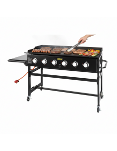 Buffalo CY265 6 Burner LPG Professional Barbecue Griddle Chargrill Outdoor Open Top