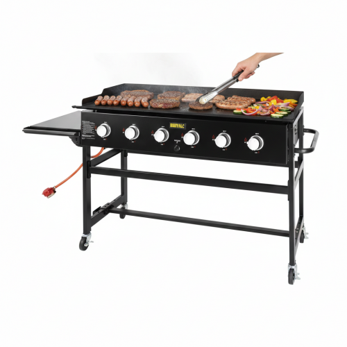 Buffalo CY265 6 Burner LPG Professional Barbecue Griddle Chargrill Outdoor Open Top