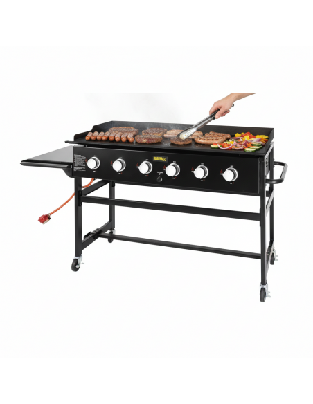 Buffalo CY265 6 Burner LPG Professional Barbecue Griddle Chargrill Outdoor Open Top